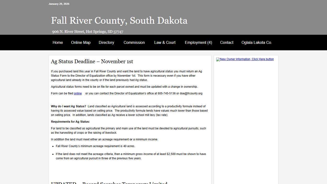 fallriver, Author at Fall River County, South Dakota - Page 18 of 78